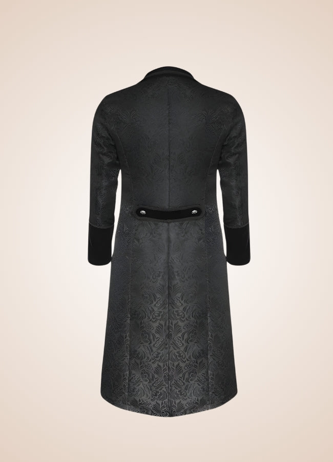 Gothic Steampunk Trench Coat Black / XL gothic-steampunk-trench-coat-black