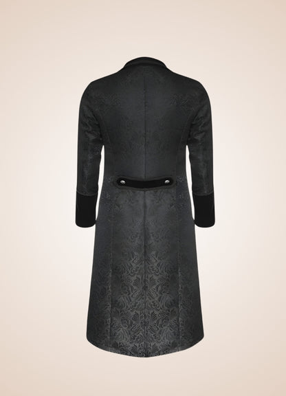Gothic Steampunk Trench Coat Black / XL gothic-steampunk-trench-coat-black