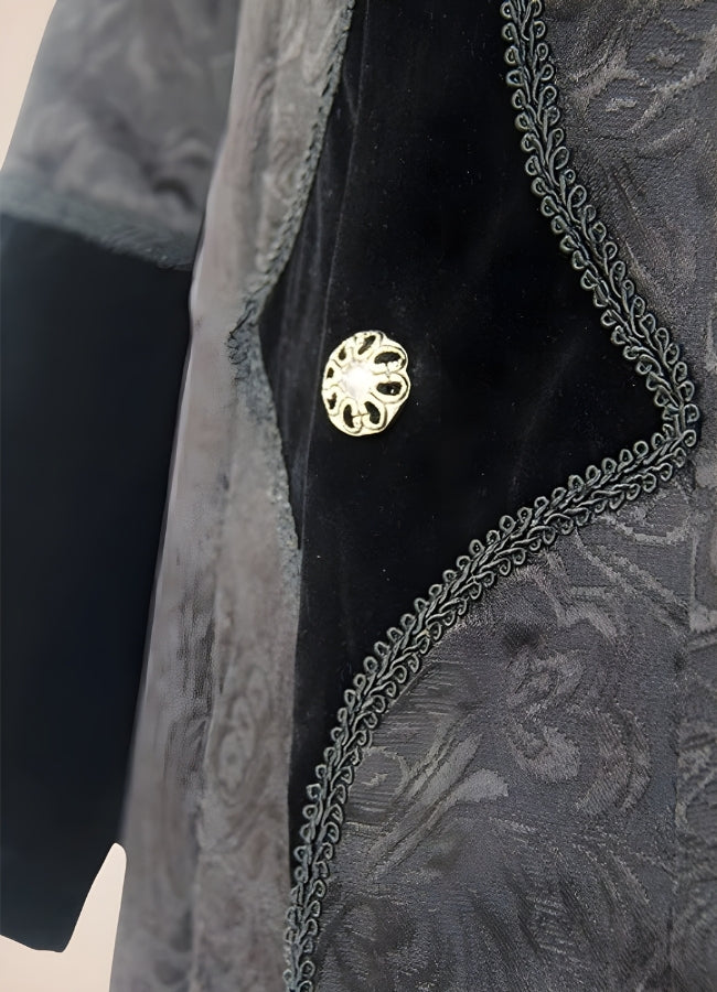 Gothic Steampunk Trench Coat Black / XL gothic-steampunk-trench-coat-black