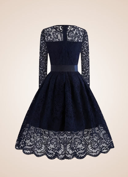 Gothic Summer Mini Dress Navy Blue / XL gothic-summer-mini-dress-navy-blue
