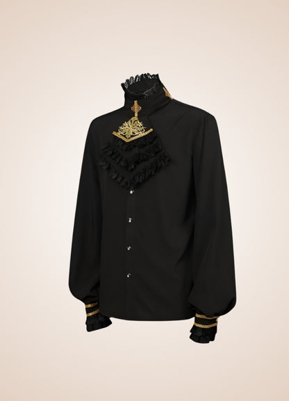 Gothic Vintage Black Shirt Black / XL gothic-vintage-black-shirt-black