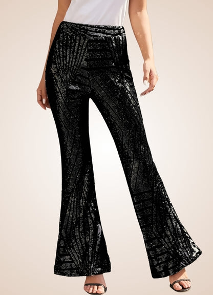 Gothic Vintage Sequin Pants Black / XL gothic-vintage-sequin-pants-black