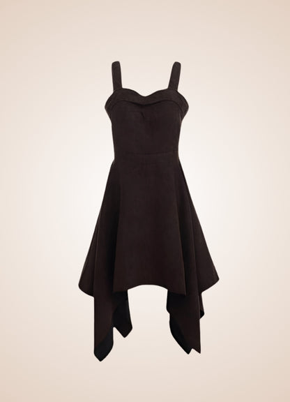 Gothic Vintage Steampunk Dress Coffee Color / XL gothic-vintage-steampunk-dress-coffee-color