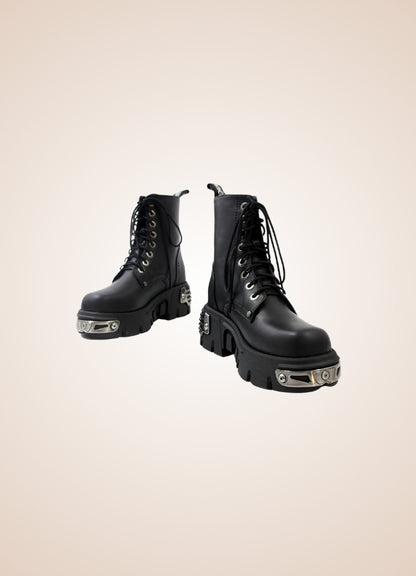 Gothic Women's High Sole Boots Black / 11.5 gothic-womens-high-sole-boots-black