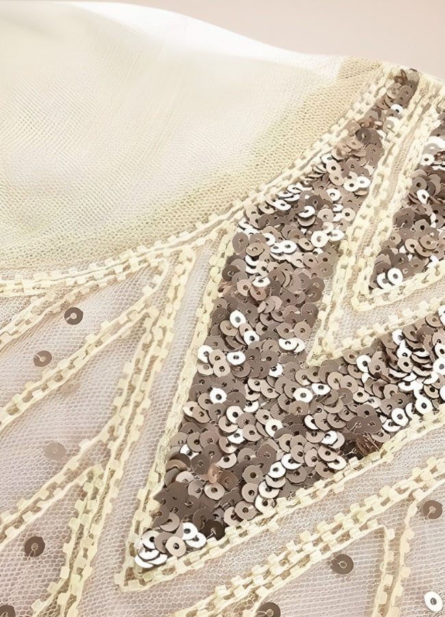 Ivory Vintage Wedding Dress Apricot Gold / XL ivory-vintage-wedding-dress-apricot-gold