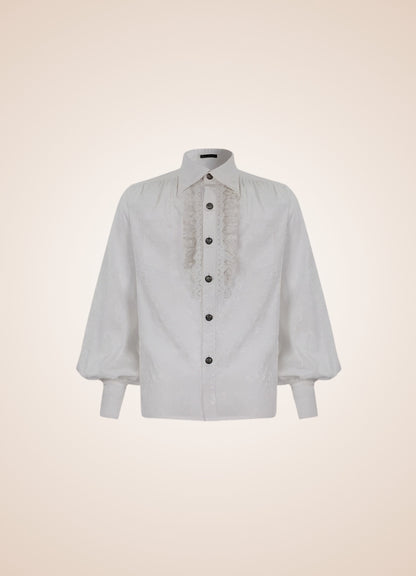 Long Sleeve Goth Style Shirt White / 3XL long-sleeve-goth-style-shirt-white