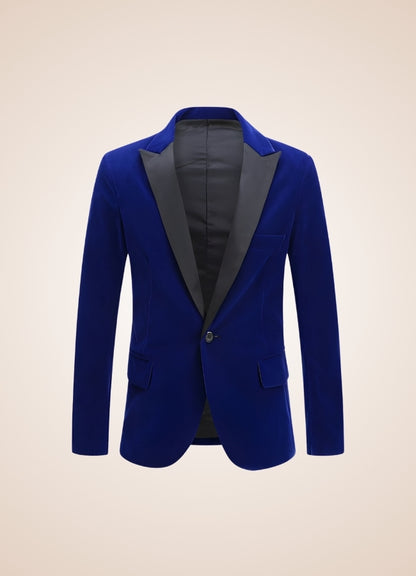 Man Steampunk Blazer Blue / 2XL man-steampunk-blazer-blue
