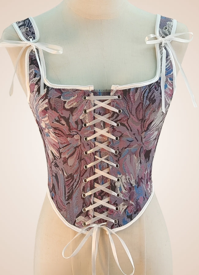 Medieval Lace Steampunk Corset Purple / 2XS medieval-lace-steampunk-corset-purple