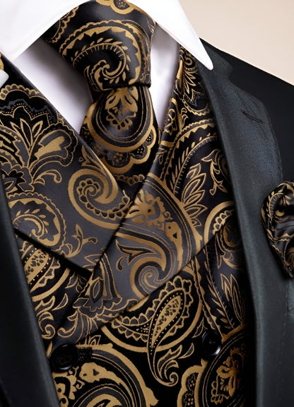 Men's Golden Vintage Steampunk Vest Gold / 2XL mens-golden-vintage-steampunk-vest-gold