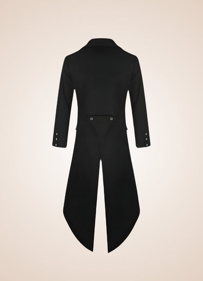 Men's Gothic Victorian Tailcoat Black / 3XL mens-gothic-victorian-tailcoat-black