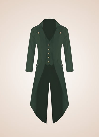 Men's Gothic Victorian Tailcoat Green / 3XL mens-gothic-victorian-tailcoat-green