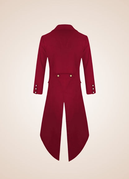 Men's Gothic Victorian Tailcoat Red / 3XL mens-gothic-victorian-tailcoat-red