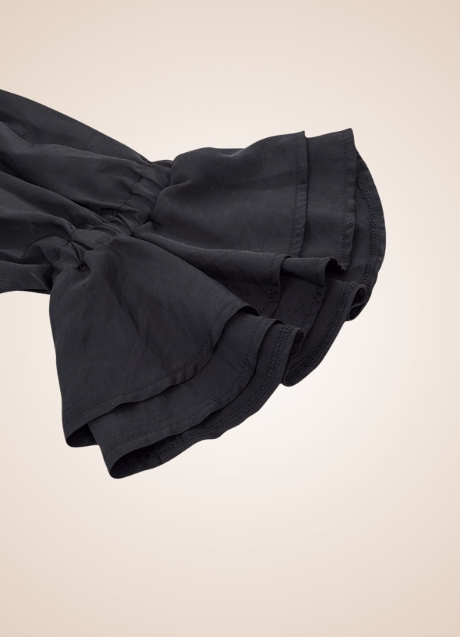 Men's Pirate Ruffles Shirt Black / XL mens-pirate-ruffles-shirt-black