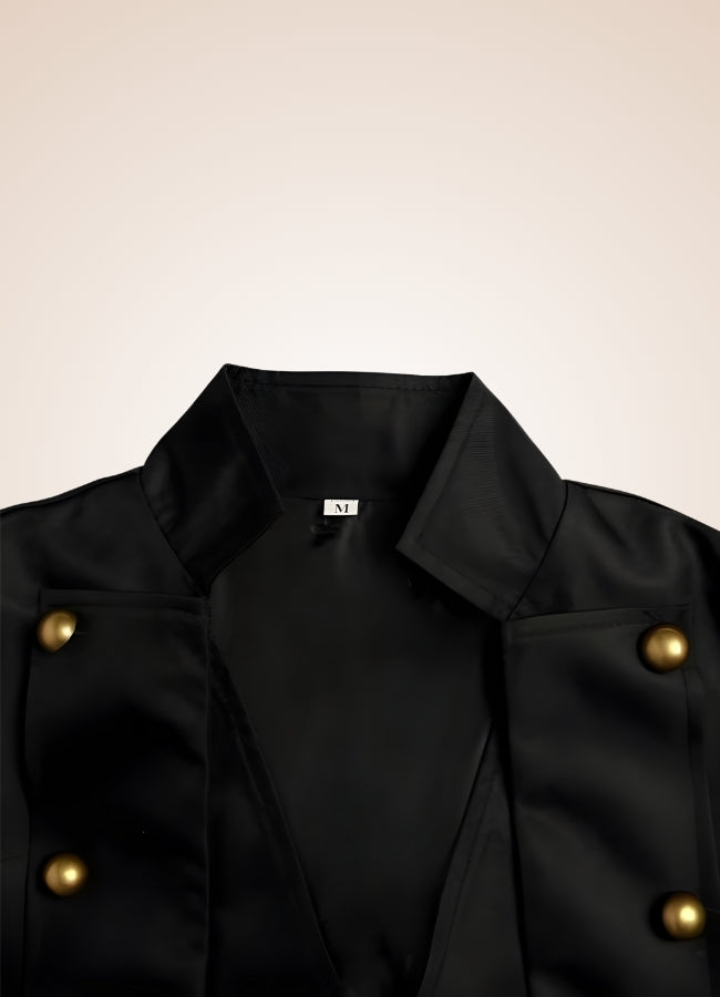 Men's Steampunk Long Coat Black / 4XL mens-steampunk-long-coat-black