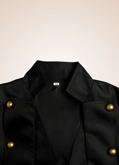 Men's Steampunk Long Coat Black / 4XL mens-steampunk-long-coat-black