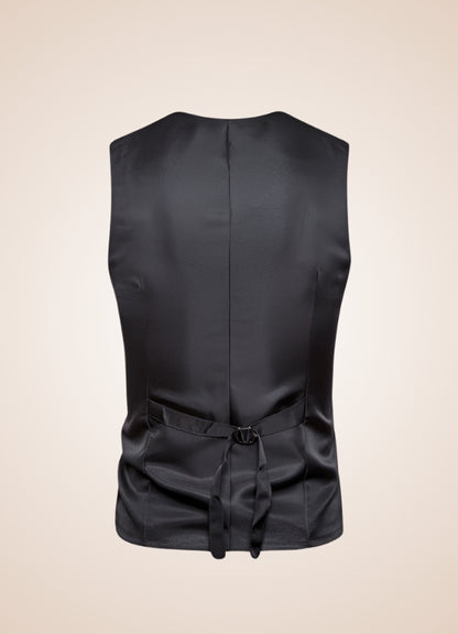 Men's Steampunk Vintage Vest Black / XL mens-steampunk-vintage-vest-black