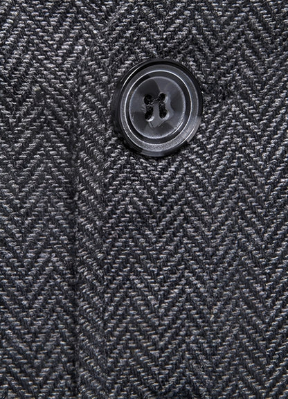 Men's Steampunk Vintage Vest Dark Gray / XL mens-steampunk-vintage-vest-dark-gray