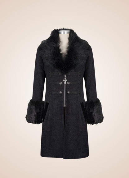 Men's Victorian Black Coat Black / 3XL mens-victorian-black-coat-black