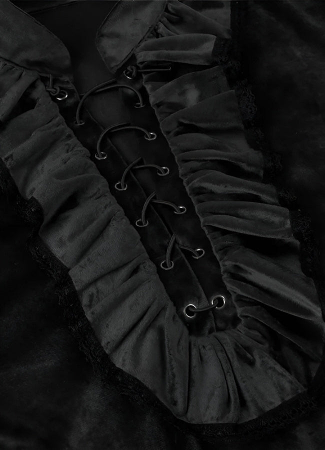 Men's Victorian Steampunk Shirt Black / 2XL mens-victorian-steampunk-shirt-black