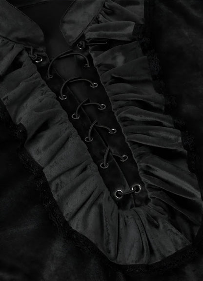 Men's Victorian Steampunk Shirt Black / 2XL mens-victorian-steampunk-shirt-black