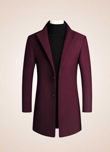 Men's Vintage Coat Wine Red / 3XL mens-vintage-coat-wine-red