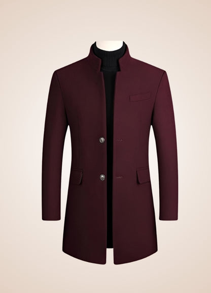 Men's Vintage Coat Wine Red / 3XL mens-vintage-coat-wine-red
