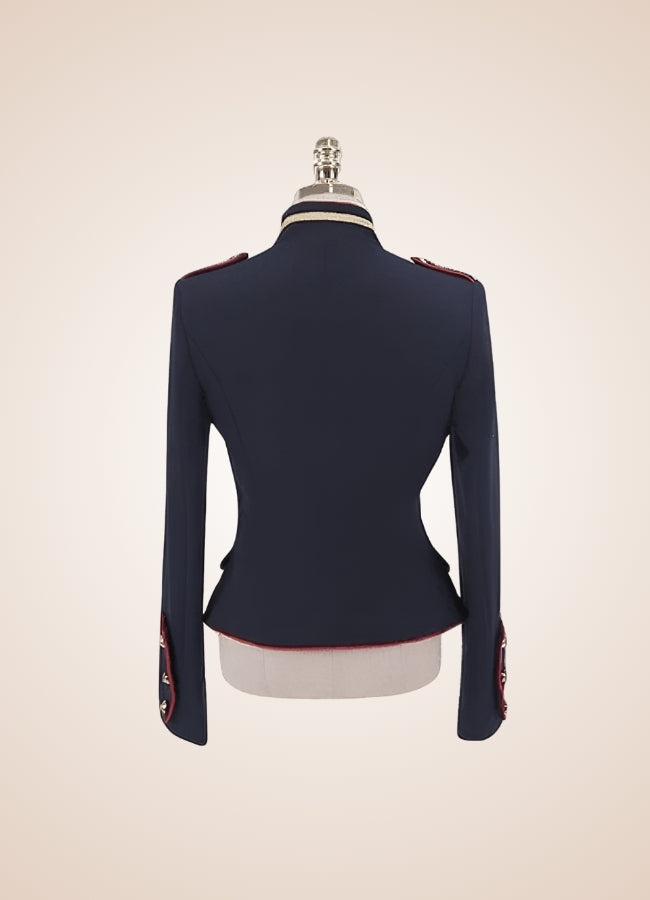 Military-Inspired Steampunk Coat Blue / L military-inspired-steampunk-coat-blue