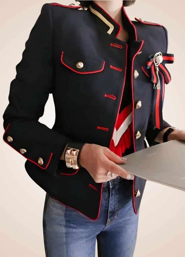 Military-Inspired Steampunk Coat Blue / L military-inspired-steampunk-coat-blue