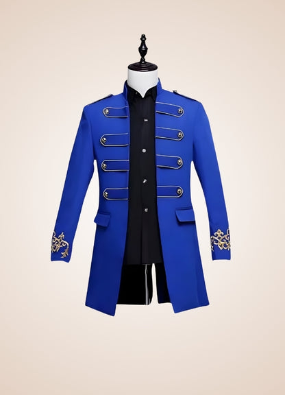 Noble Steampunk Coat Blue / 2XL noble-steampunk-coat-blue