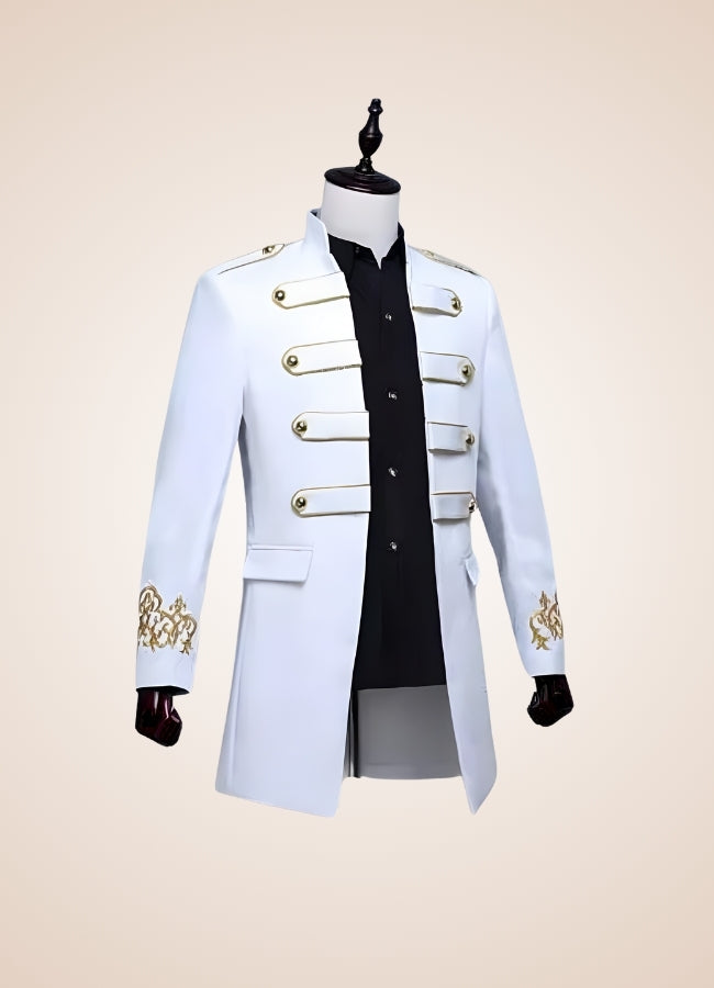 Noble Steampunk Coat White / 2XL noble-steampunk-coat-white