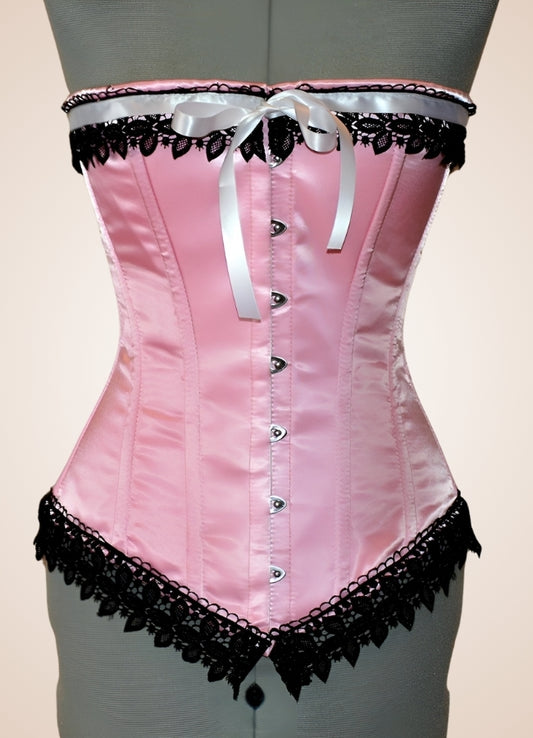 Pink Steampunk Vintage Corset Pink / 2XS pink-steampunk-vintage-corset-pink