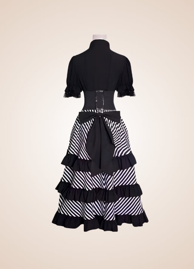 Pirate Steampunk Corset Dress Black / 2XL pirate-steampunk-corset-dress-black