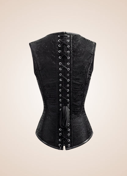 Renaissance Steampunk Straps Corset Black / XL renaissance-steampunk-straps-corset-black