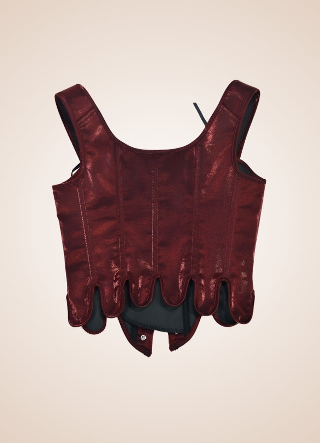 Retro Gothic Women's Corset Red / 2XS retro-gothic-womens-corset-red