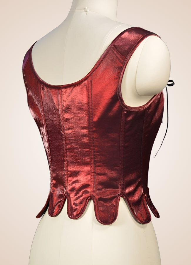 Retro Gothic Women's Corset Red / 2XS retro-gothic-womens-corset-red