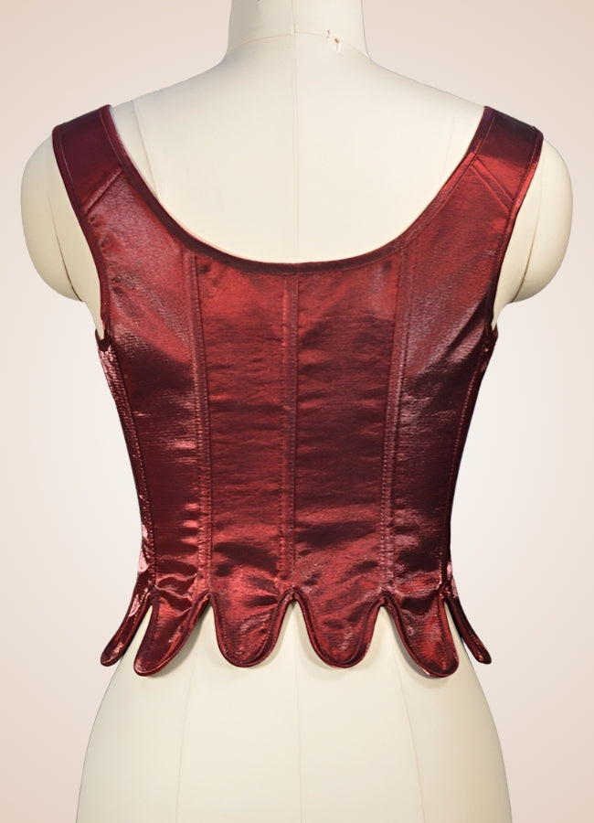 Retro Gothic Women's Corset Red / 2XS retro-gothic-womens-corset-red