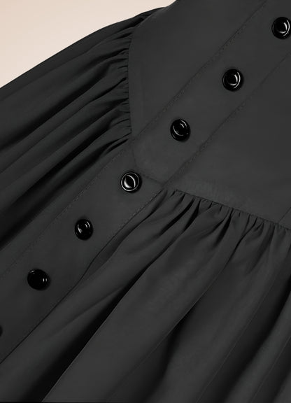 Retro High Waist Steampunk Skirt Black / XL retro-high-waist-steampunk-skirt-black