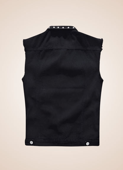 Rivet Jeans Punk Vest Black / 4XL rivet-jeans-punk-vest-black