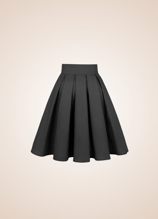 Solid Color Ribbon Mini Skirt Black / 2XS solid-color-ribbon-mini-skirt-black