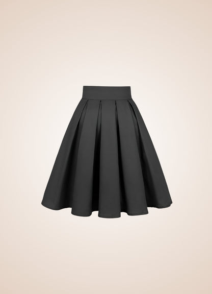 Solid Color Ribbon Mini Skirt Black / 2XS solid-color-ribbon-mini-skirt-black