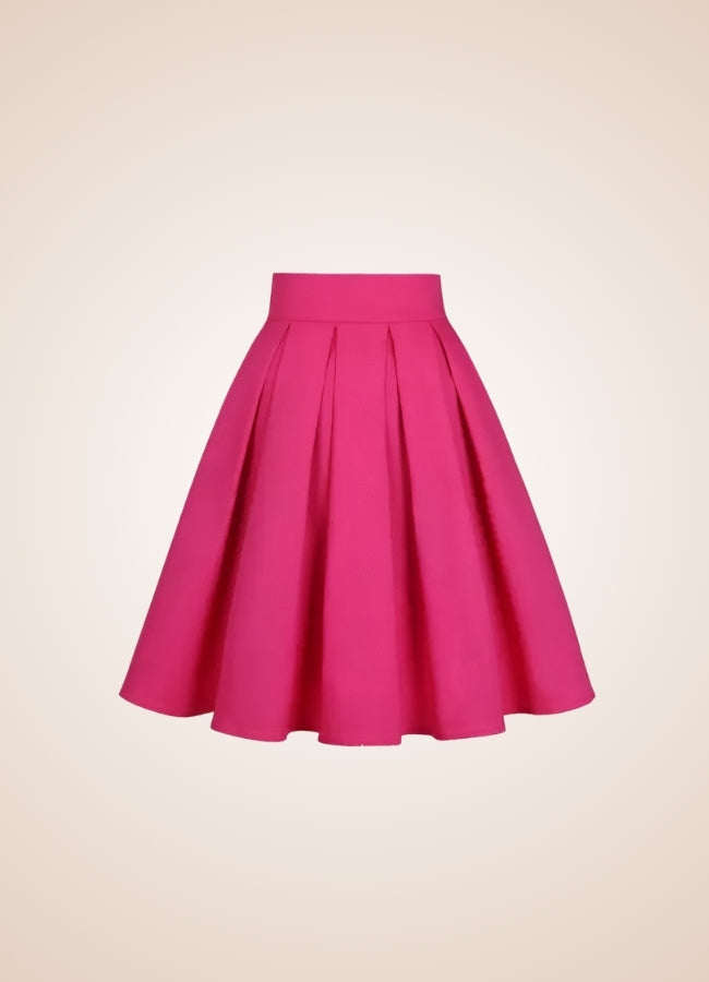 Solid Color Ribbon Mini Skirt Pink / 2XS solid-color-ribbon-mini-skirt-pink