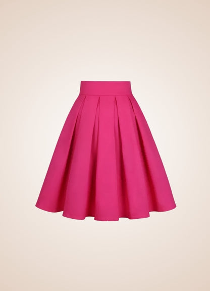 Solid Color Ribbon Mini Skirt Pink / 2XS solid-color-ribbon-mini-skirt-pink