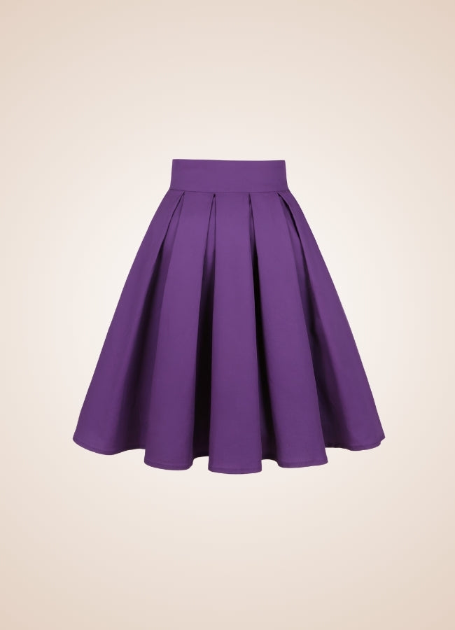 Solid Color Ribbon Mini Skirt Purple / 2XS solid-color-ribbon-mini-skirt-purple
