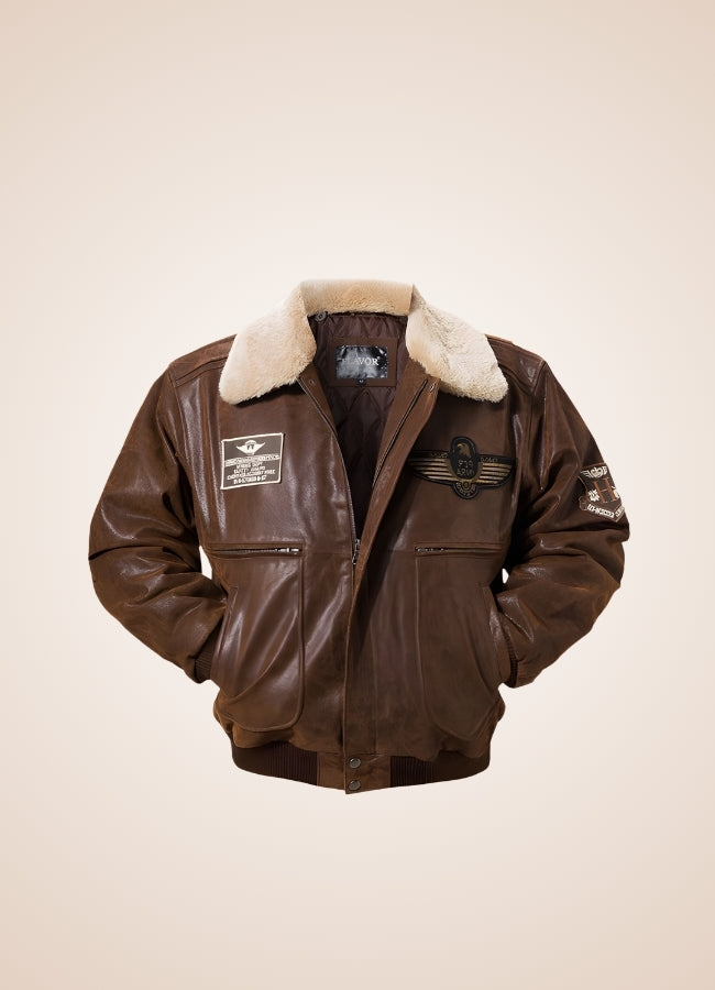 Steampunk Aviator Leather Jacket Vntage Brown / 2XL steampunk-aviator-leather-jacket-vntage-brown