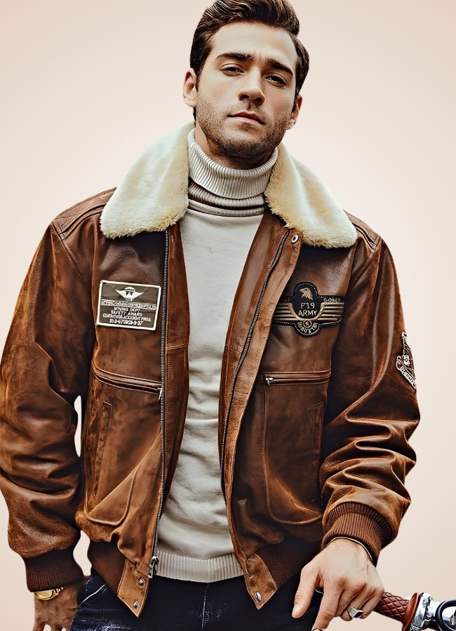 Steampunk Aviator Leather Jacket Vntage Brown / 2XL steampunk-aviator-leather-jacket-vntage-brown