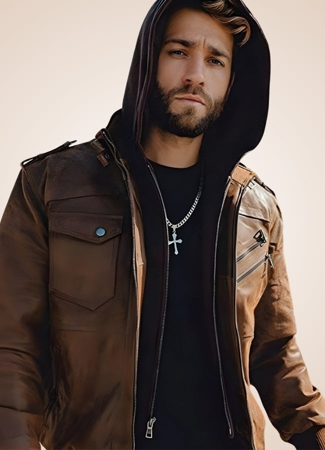 Steampunk Brown Leather Jacket Brown / 3XL steampunk-brown-leather-jacket-brown