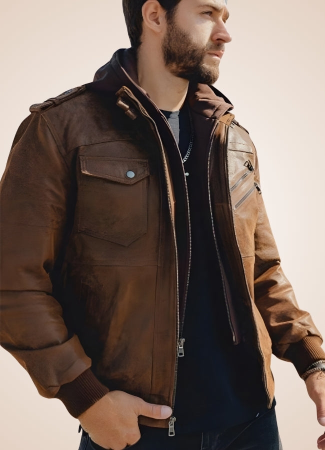 Steampunk Brown Leather Jacket Brown / 3XL steampunk-brown-leather-jacket-brown