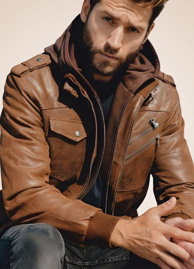 Steampunk Brown Leather Jacket Brown / 3XL steampunk-brown-leather-jacket-brown