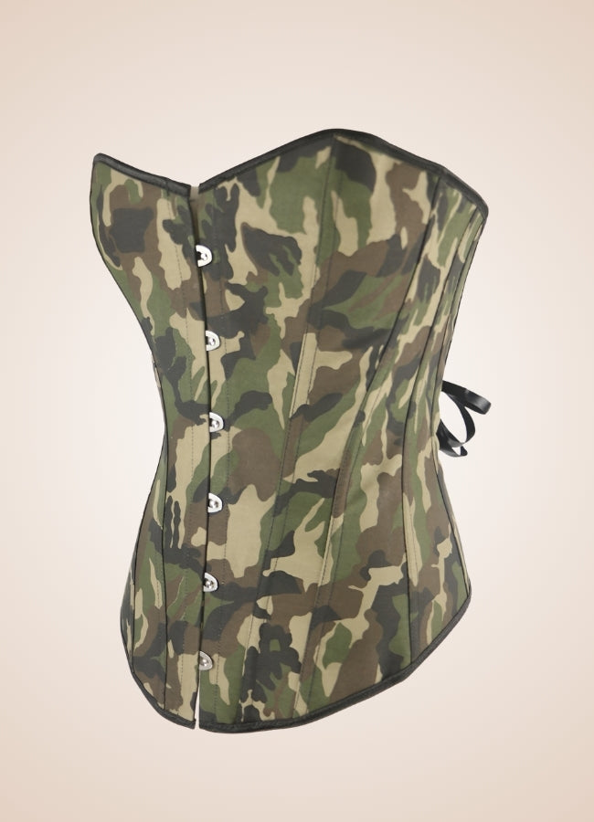 Steampunk Camouflage Corset Army Green / 5XL steampunk-camouflage-corset-army-green