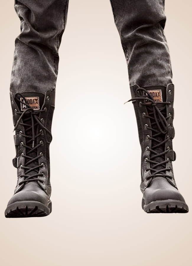 Steampunk Combat Boots Black / 11.0 steampunk-combat-boots-black